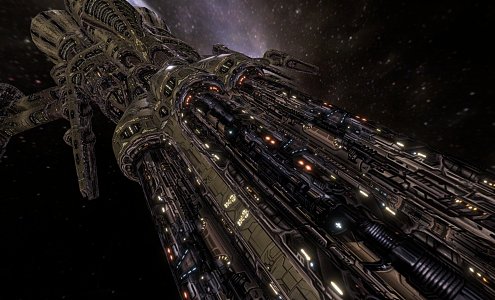 Science Fiction Battleship 3d model