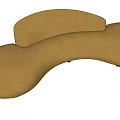 Modern Curved Multiplayer Sofa 3d model