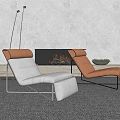 Modern Recliner Leisure Recliner 3d model