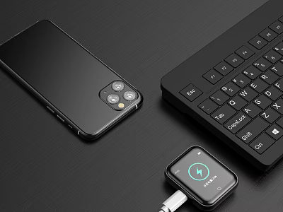Black Wireless Headphones and Bluetooth Speaker with High Quality Sound and Smart Connectivity 3d model