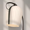Modern Floor Lamp Design With White Lampshade Black Metal Stand And Soft Shadow Effects
