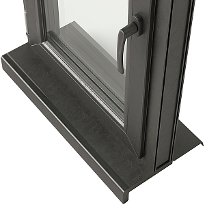 Modern casement window 3d model