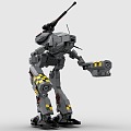 LEGO toy building blocks war machine robot fighting machine 3d model