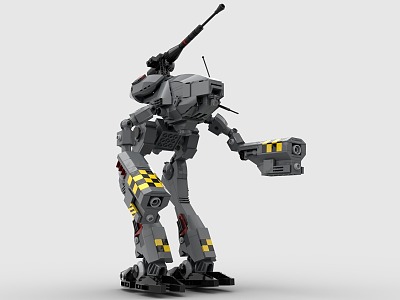 LEGO toy building blocks war machine robot fighting machine 3d model