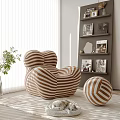 Modern Lazy Sofa Single Sofa 3d model