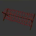 Barbed Wire Military Defense Weapon With Wooden Frame And Coiled Structure