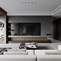 Modern Living Dining Room Interior Design With Large Windows Sofa Coffee Table Marble Flooring And Lighting