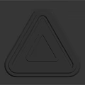 Modern Compact Gray White Headphone Speaker With Vertical Triangular Top And Circular Buttons