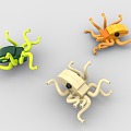 LEGO toy blocks octopus octopus octopus octopus squid 3d model