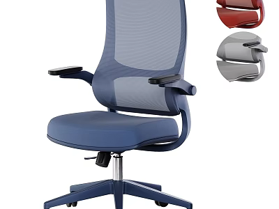 Ergonomic Mesh Back Office Chair With Adjustable Armrests And Multiple Colors 3d model