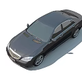 Luxury Black Mercedes-Benz Sedan with Stylish Alloy Wheels and Elegant Front Grille