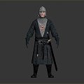 Modern Man Warrior Samurai Soldier 3d model