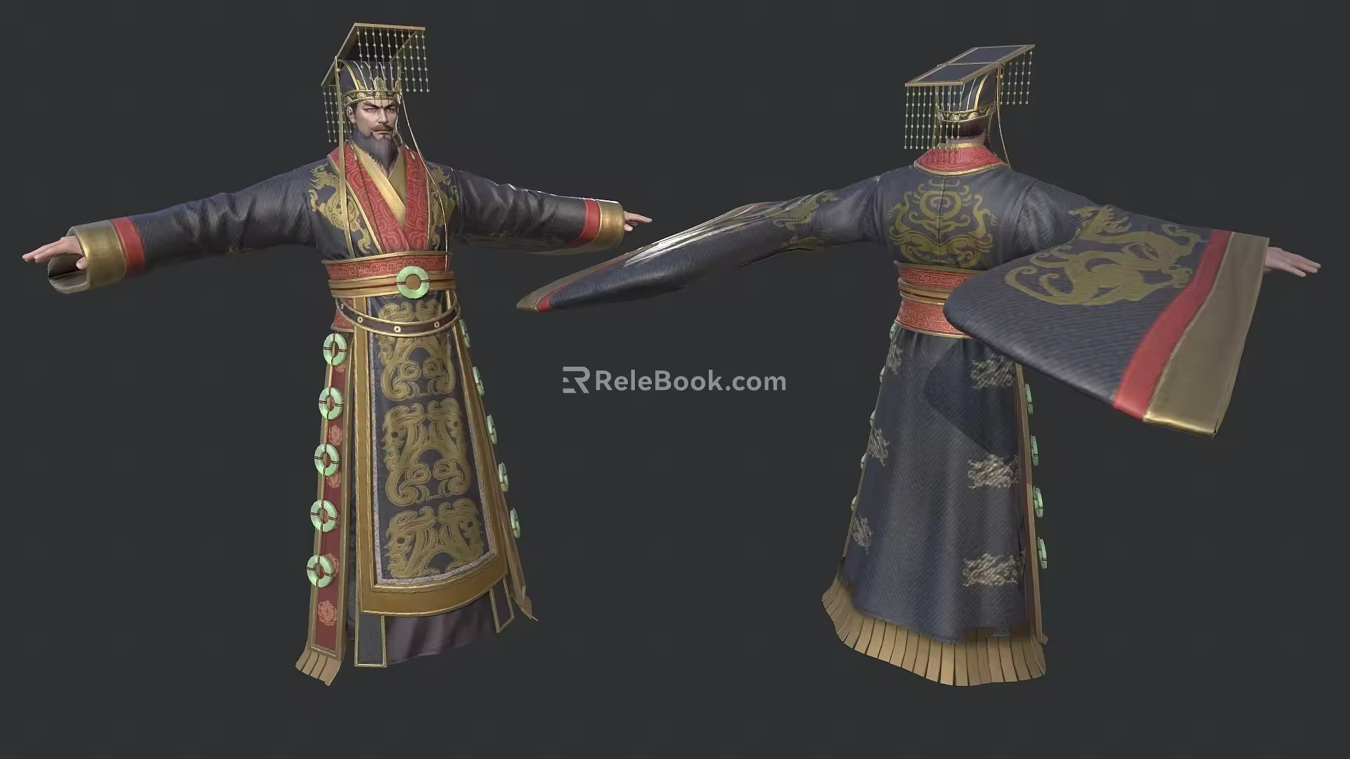 Emperor Qin Shihuang Emperor Son of Heaven King Shi Emperor Ying Zheng 3d model
