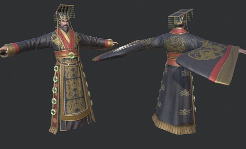 Emperor Qin Shihuang Emperor Son of Heaven King Shi Emperor Ying Zheng 3d model