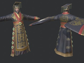 Emperor Qin Shihuang Emperor Son of Heaven King Shi Emperor Ying Zheng 3d model