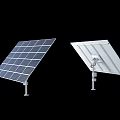 Various Solar Panels For Daily Electrical Use Featuring Different Mounting Designs And Brackets 3d model