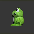 Green Frog Plush Doll with Big Round Eyes White Belly and Soft Stuffed Body