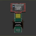 Professional Use Warning Device With Pink Frame Yellow Section Green Base And Digital Screen