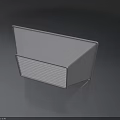 Sleek Modern White Swing Door With Grille Detail For Interior Spaces