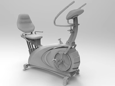 Fitness Exercise Bike With Adjustable Seat And Ergonomic Design For Home Gym 3d model