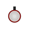 Rechargeable Flashlight Black and Red Design with Ergonomic Handle Grip Portable Household Appliance