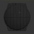 Black Plastic Water Storage Tank With Sealed Design And Ribbed Surface