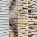 Modern wall stone decorative wall 3d model