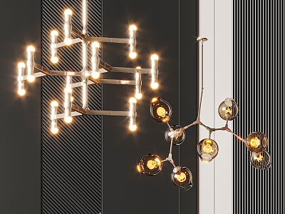 Modern chandelier 3d model