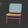 Light Wood Dining Chair With Woven Rattan Back And Seat Minimalist Design