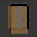Open Brown Corrugated Cardboard Box With Tape Sealed Edges On Dark Background