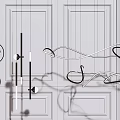 Modern chandelier 3d model