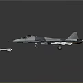 Detailed Military Aerospace Fighter Jet Models With Detachable Components And Geometric Patterns