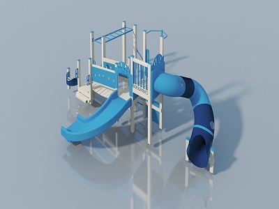 Slide Amusement Equipment Amusement Equipment Amusement Seat 3d model