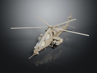 helicopter gunship helicopter gunship combat helicopter 3d model