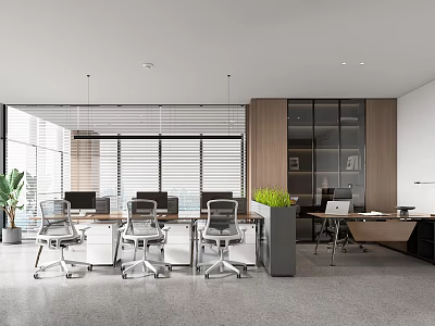 modern public office area office 3d model