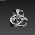 Industrial Equipment Intertwined Rings Grid Structure And 3D Mechanical Design Framework