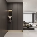Modern Living And Dining Room Interior Design With TV Wall Gray Walls And White Furniture