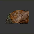 Natural Orange Pink Green Stone With Raw Textured Surface For Decorative Material