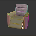 Modern Gray Leather Recliner Chair With Adjustable Footrest And Comfortable Design