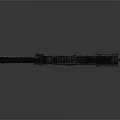 Modern Tactical Submachine Gun With Black Metal Construction And Intricate Design Details