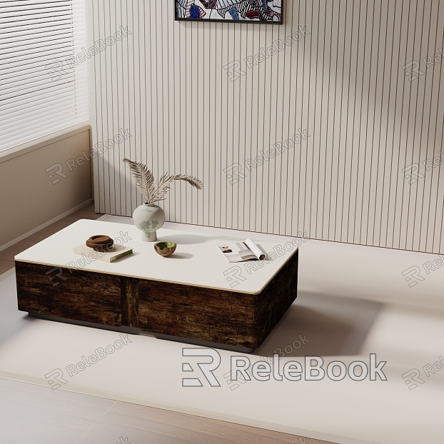 Modern coffee table model