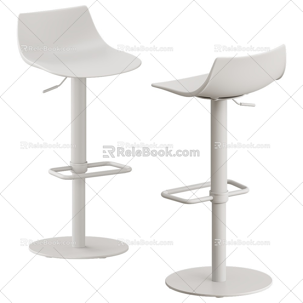 CHEF casual white bar chair 18w model