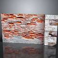 Red And Gray Brick Wall Visual Contrast In Exterior Design Detail