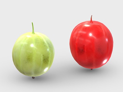 Modern currant fruit food 3d model