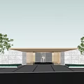 Modern gate high-end gate 3d model