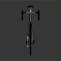 Sleek Modern Bicycle With Metallic Frame Black Seat Handlebars And Reflective Surface 3d model