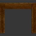 Natural Wooden Coffee Table With Rectangular Top And Solid Wood Legs