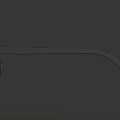 Stylish Modern Sunglasses With Black Frames Blue Lenses And Silver Metal Bar