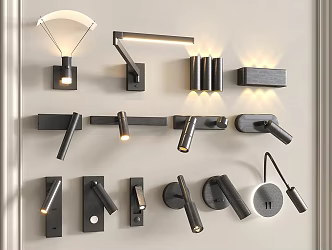 Modern wall lamp reading lamp metal wall lamp bedside wall lamp rotating wall lamp 3d model