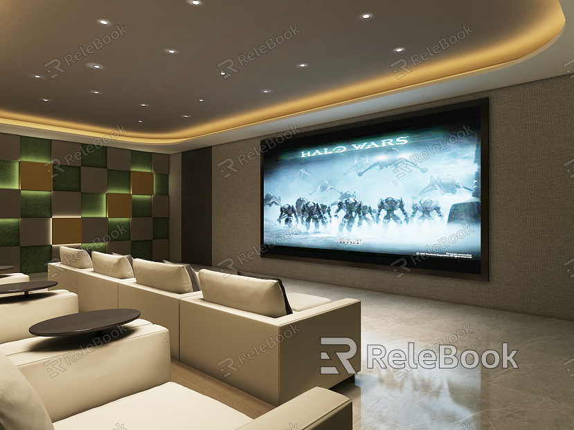 modern video room projection room model